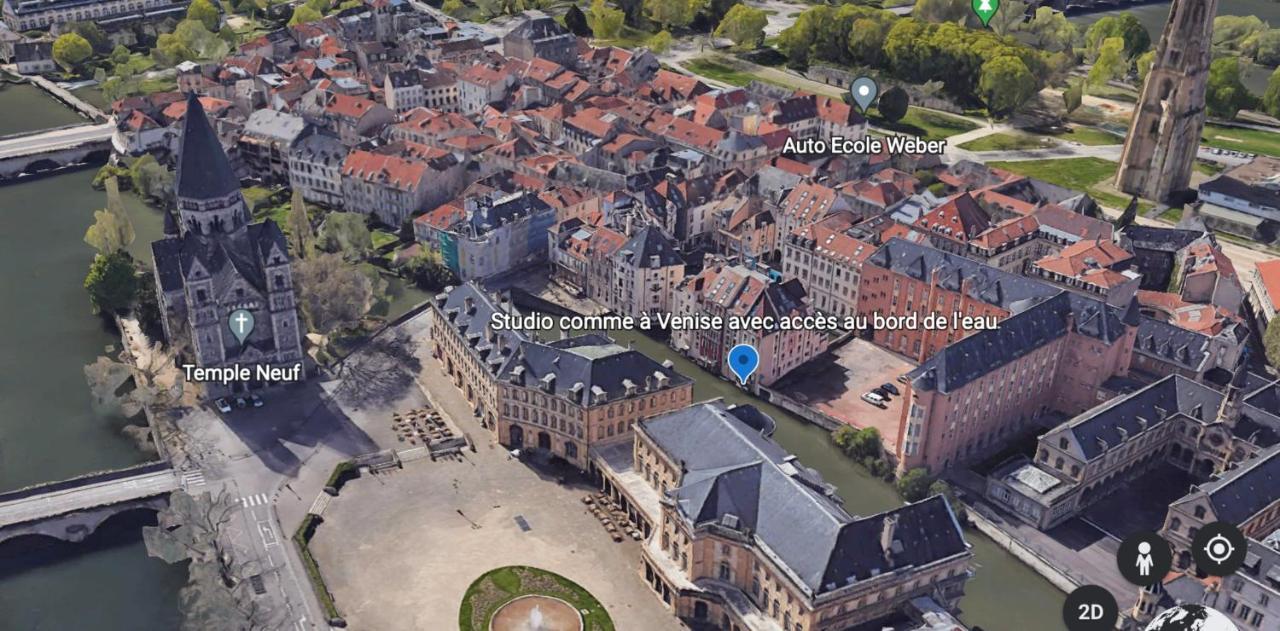 Romantique "Comme A Venise" Au Bord De L'Eau Avec Parking Metz Exterior photo