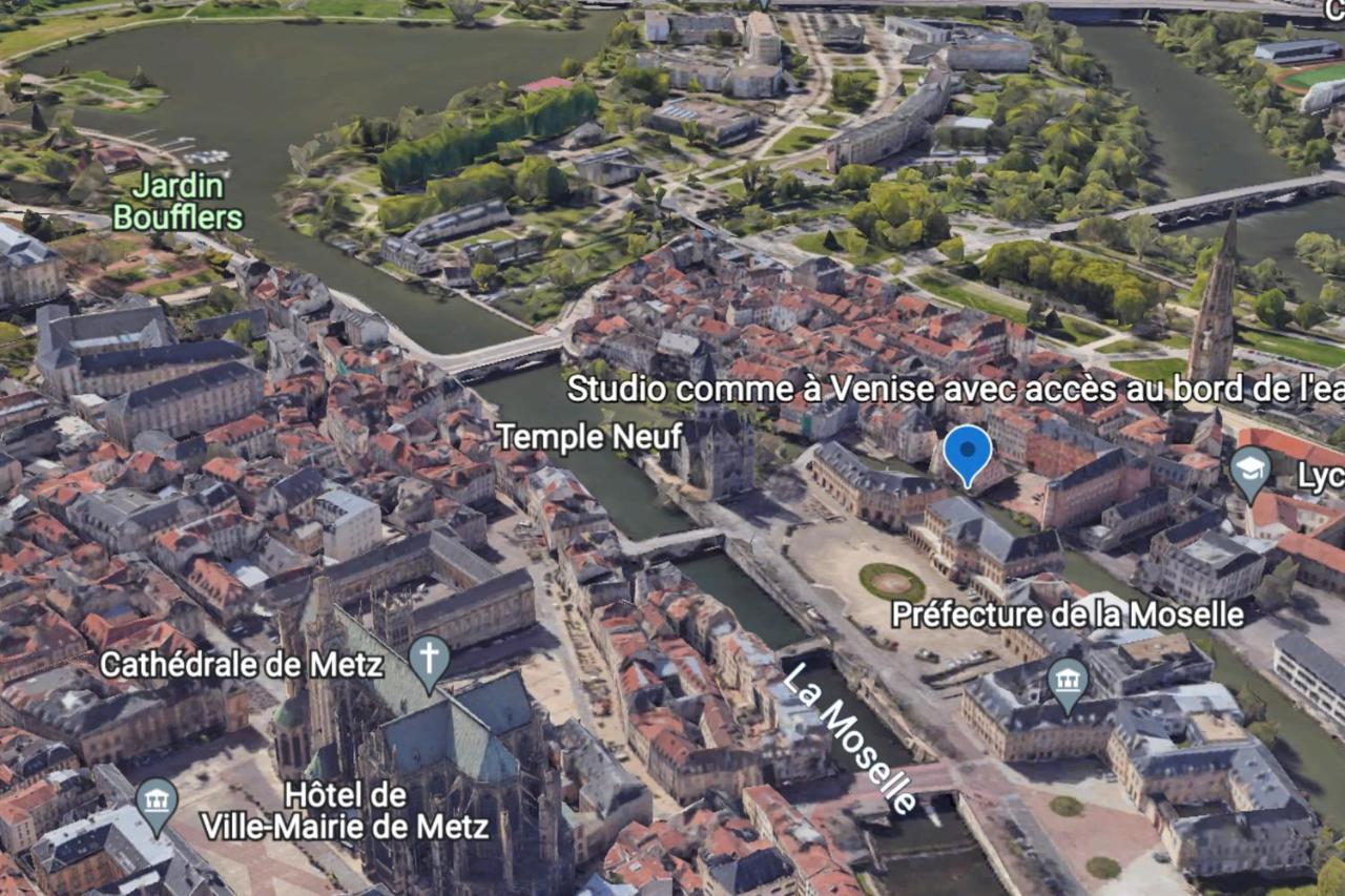 Romantique "Comme A Venise" Au Bord De L'Eau Avec Parking Metz Exterior photo